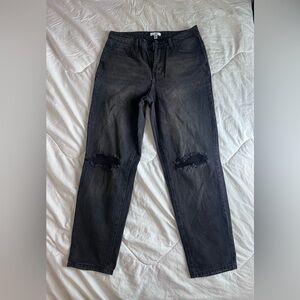 BP High Waist Ankle Mom Jeans. Black. New. Size 29.